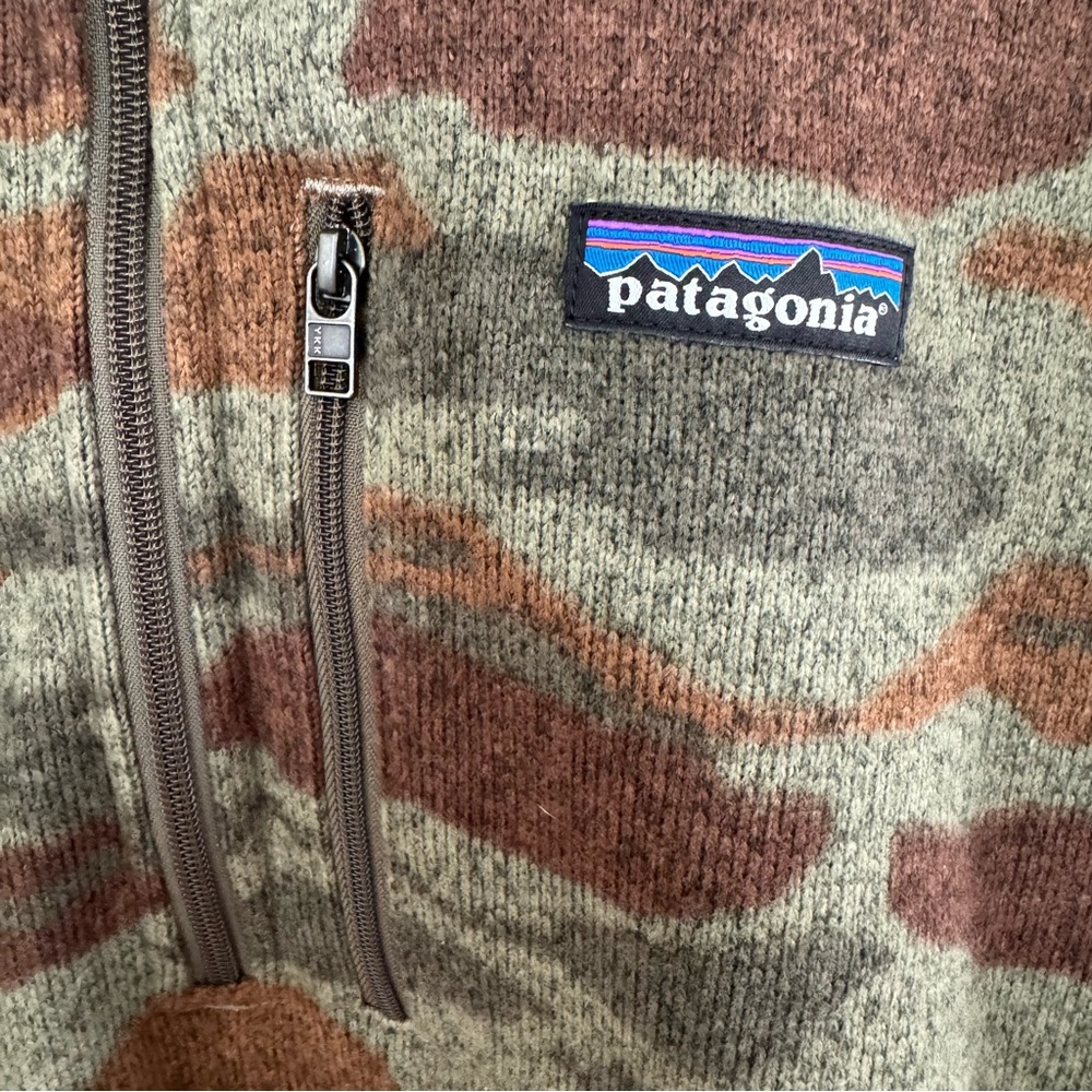 Patagonia Better Sweater Adult XL Camo 1/4 Zip Fleece Outdoor Mens 25523 BWSK - Picture 4 of 10